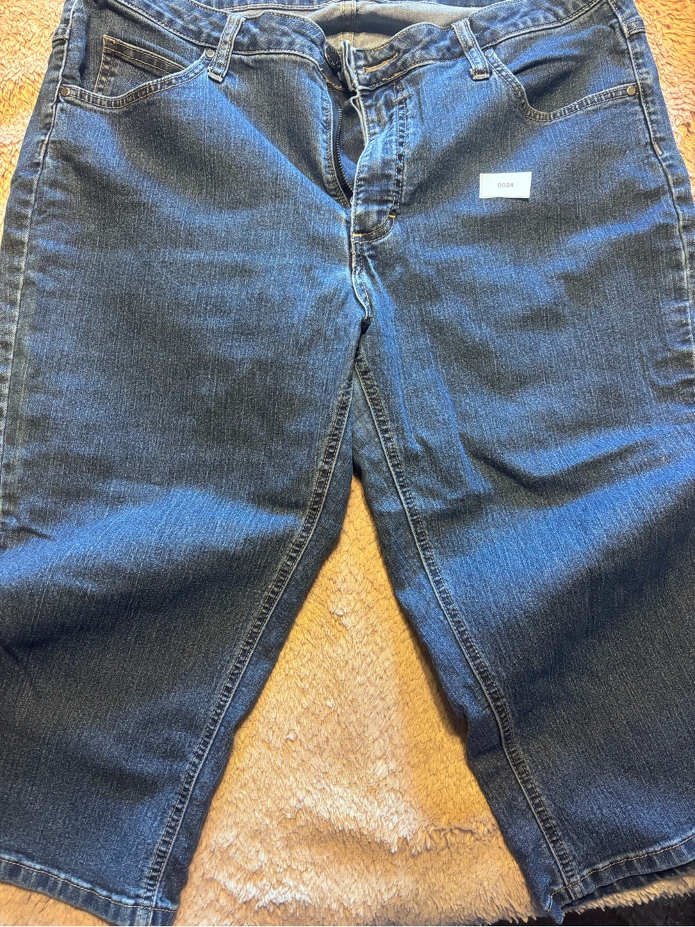 Riders by Lee Women's Dark Blue Cropped Jeans